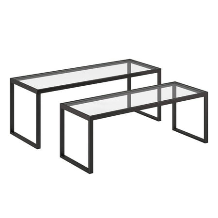Camden&Wells - Rocco Nesting Coffee Table Set - Blackened Bronze