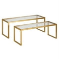 thumbnail image 1 of Evelyn&Zoe Rocco Rectangular Nested Coffee Table, Brass, 1 of 11