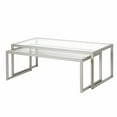 thumbnail image 1 of Evelyn&Zoe Rocco Rectangular Nested Coffee Table, Satin Nickel, 1 of 12