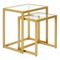 thumbnail image 1 of Evelyn&Zoe Rocco Rectangular Nested Side Table, Brass, 1 of 8