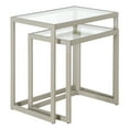 thumbnail image 1 of Evelyn&Zoe Rocco Rectangular Nested Side Table, Satin Nickel, 1 of 8