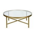 thumbnail image 1 of Evelyn&Zoe Round Metal Base Coffee Table in Brass and Gold, 1 of 5