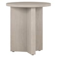 thumbnail image 1 of Evelyn&Zoe Anders 20" Wide Round Side Table, Alder White, 1 of 7