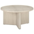 thumbnail image 1 of Evelyn&Zoe Scandinavian 32" Wide Alder White Coffee Table, 1 of 7