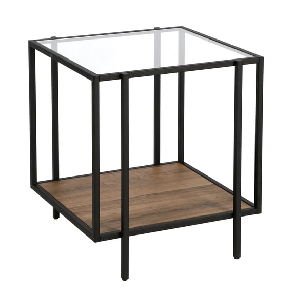 Evelyn&Zoe Side Table with Glass Top