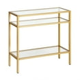 thumbnail image 1 of Evelyn&Zoe Sivil 24" Wide Rectangular Side Table, Brass, 1 of 7