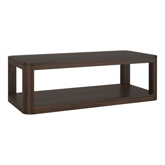 Evelyn&Zoe Modern/Contemporary 47" Wide Alder Brown Coffee Table