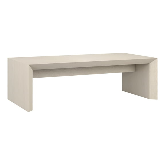 Evelyn&Zoe Storage Medium Density Fiberboard Coffee Table, Alder White