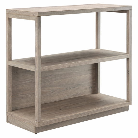 Evelyn&Zoe Thalia 33" Tall Rectangular Bookcase in Antiqued Gray Oak