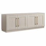 Evelyn&Zoe Tillman Rectangular TV Stand for TV's up to 75", Alder White