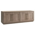 thumbnail image 1 of Evelyn&Zoe Tillman Rectangular TV Stand for TV's up to 75" Antiqued Gray Oak, 1 of 12