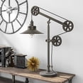 thumbnail image 1 of Evelyn&Zoe Traditional Metal Wide Brim Table Lamp with Pulley System, 1 of 2