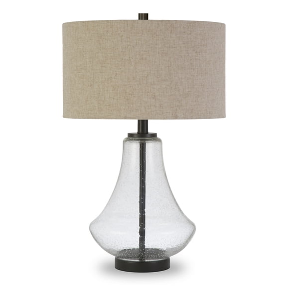Evelyn&Zoe Lagos Modern Farmhouse Coastal Metal Table Lamp, Black
