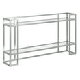 thumbnail image 1 of Evelyn&Zoe Uriel 52" Wide Rectangular Console Table, Silver, 1 of 7