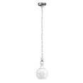 thumbnail image 1 of Evelyn&Zoe Verona 7" Wide Pendant with Glass Shade in Brushed Nickel/White Milk, 1 of 9