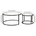 thumbnail image 1 of Evelyn&Zoe Watson Round Nested Coffee Table in Blackened Bronze, 1 of 5