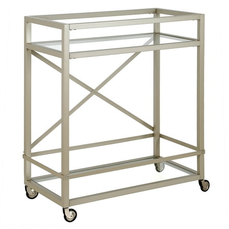 Camden&Wells - Wilson Bar Cart - Satin Nickel