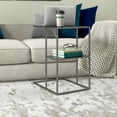 thumbnail image 1 of Evelyn&Zoe Winthrop 20" Wide Rectangular Side Table, Gunmetal Gray, 1 of 5