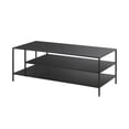 thumbnail image 1 of Evelyn&Zoe Winthrop 46" Wide Rectangular Coffee Table with Metal Top, Blackened Bronze, 1 of 7