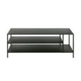 thumbnail image 1 of Evelyn&Zoe Winthrop 46" Wide Rectangular Coffee Table with Metal Top, Blackened Bronze, 1 of 5