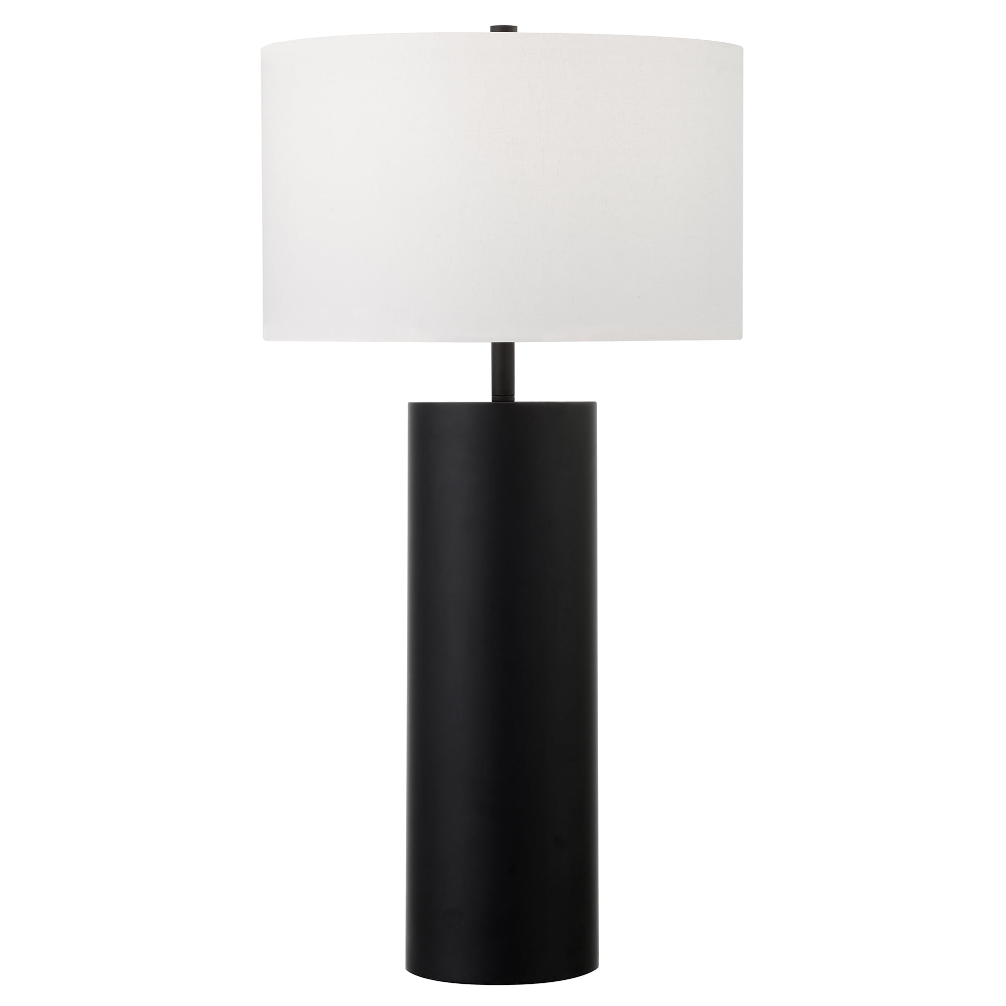 York 29.5" Blackened Bronze Table Lamp with Fabric Shade