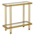 thumbnail image 1 of Evelyn&Zoe,ez 24" Wide Rectangular Side Table, Brass, 1 of 8