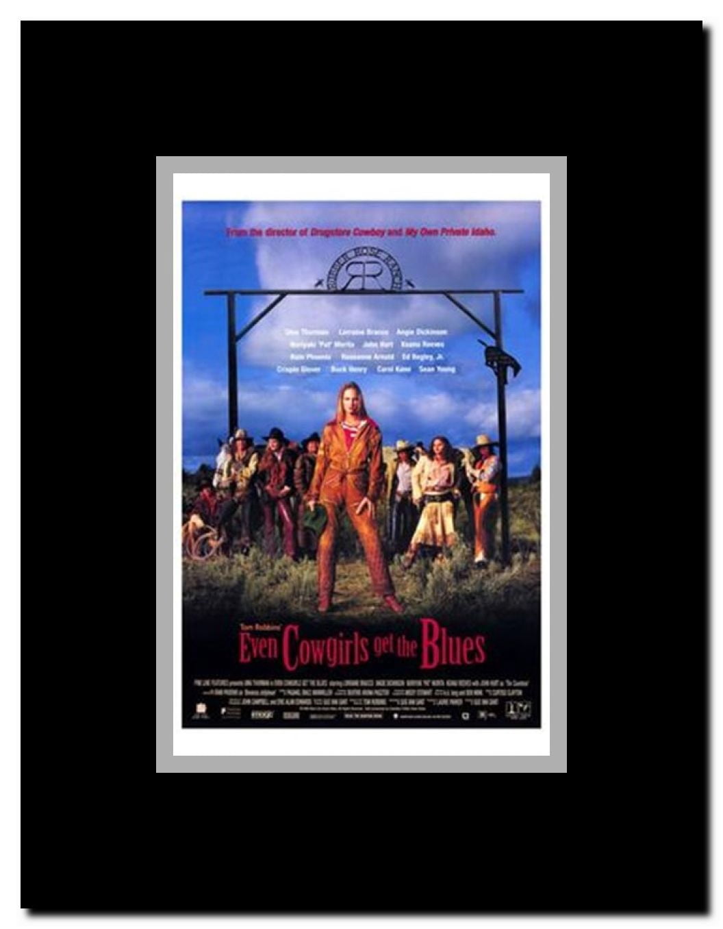 Even Cowgirls Get the Blues Framed Movie Poster