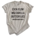 thumbnail image 1 of Even Flow Mozzarella Butterflies Shirt, Unisex Women's Men's Shirt, Lyrics Shirt, 90s Shirt, Grunge Shirt, Light Silk Gray, XX-Large, 1 of 6