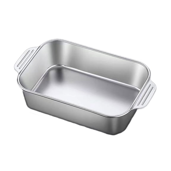 Even Heating Plate Grilled Fish Plate Roasting Tray Even Heating Plate Large Capacity Fish Tray for Family Gatherings