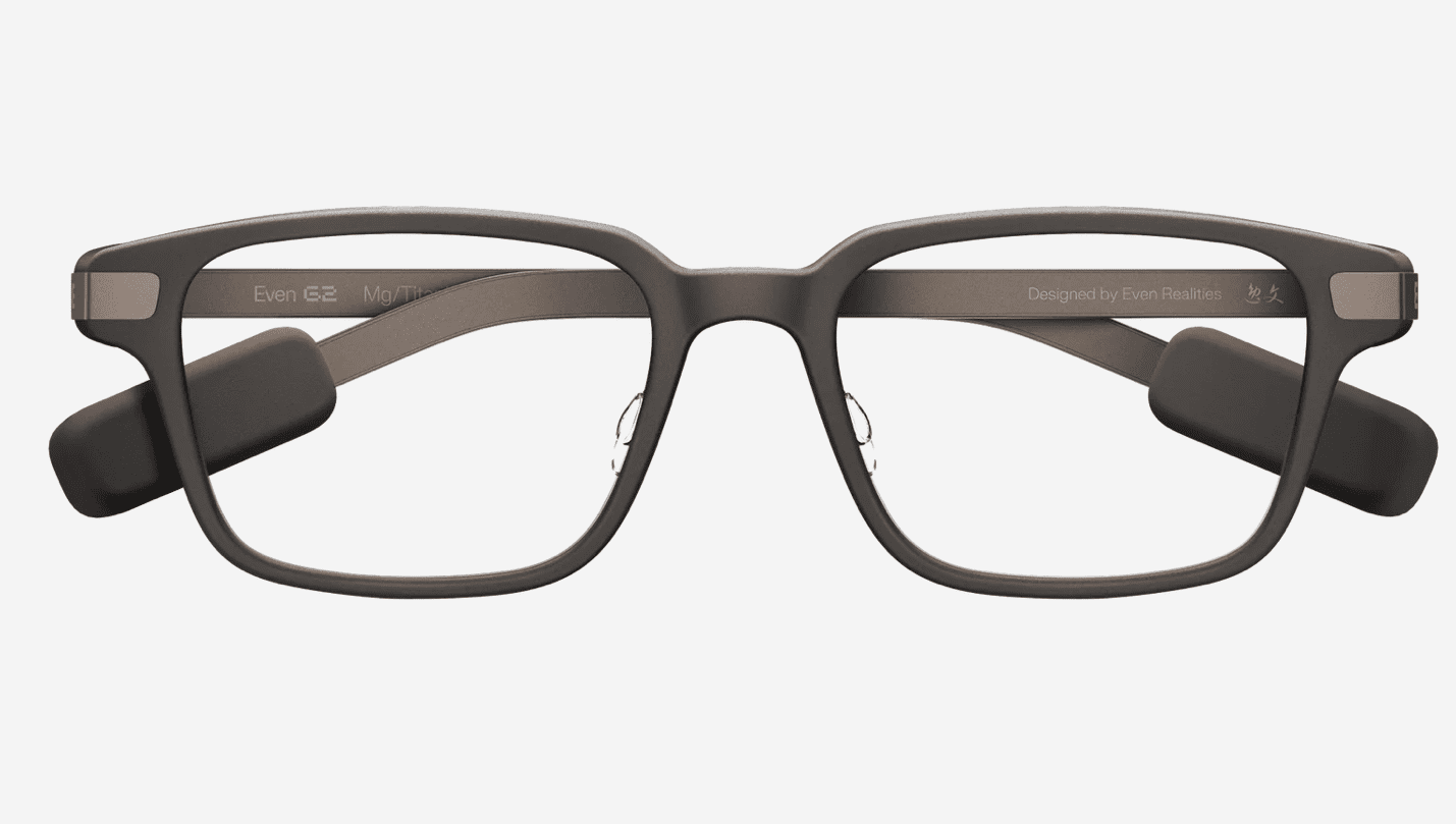 Even Realities Even G2 B Smart Glasses, Brown, AI Display, Navigation & Real-Time Translation