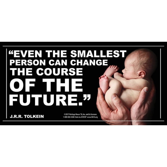 Even The Smallest Person Pro-Life Vinyl Sign