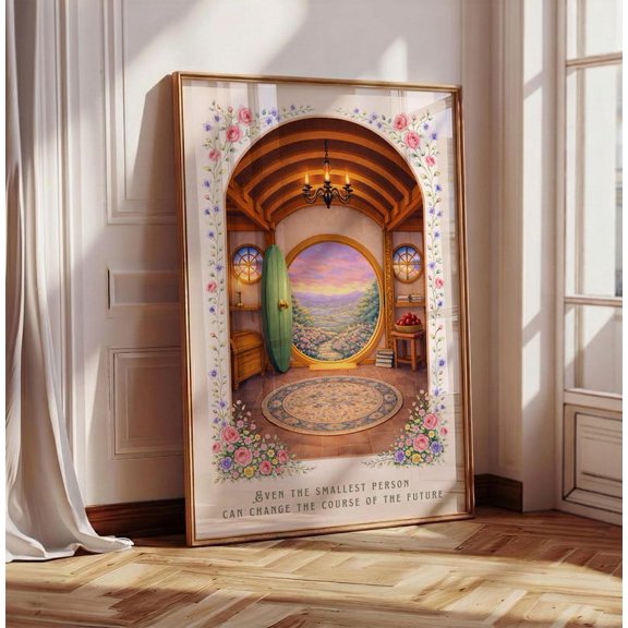 Even the smallest person Book Quote Print, Fantasy Wall Art, The Shire-Inspired Wall Art, Hobbit Home Décor, Book Lover Gift, Fantasy Quote – Size 24x36 Unframed Poster