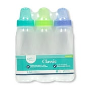 Evenflo 3-Pack Bottles (8 oz.) Color: mint/green/blue Size: one size