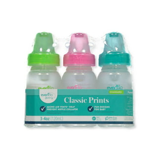 Evenflo Feeding Vented+ BPA-Free Polypropylene Baby Bottles - 8oz Clear 6ct