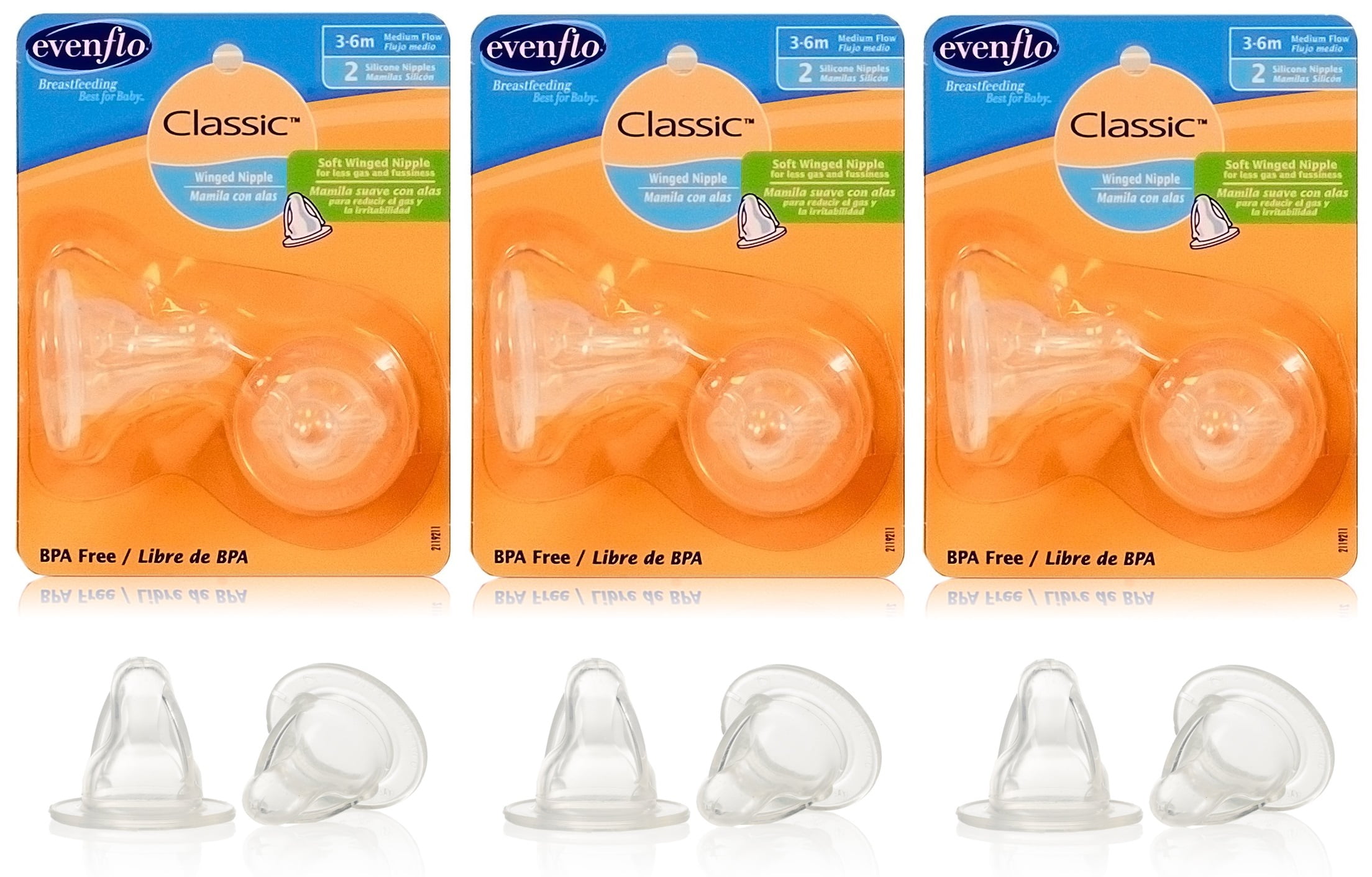 Evenflo Pack Classic Winged Nipple, Medium Flow Jamaica Ubuy