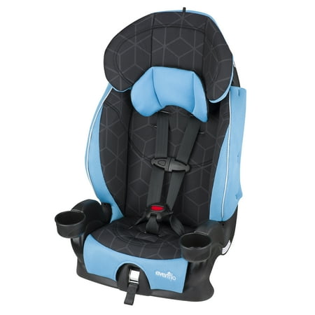 Evenflo Advanced Chase LX Harness Booster Car Seat, Glacier Ice