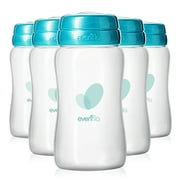 Evenflo Advanced Breast Milk Collection Bottles 5 Ounce, 6 Count