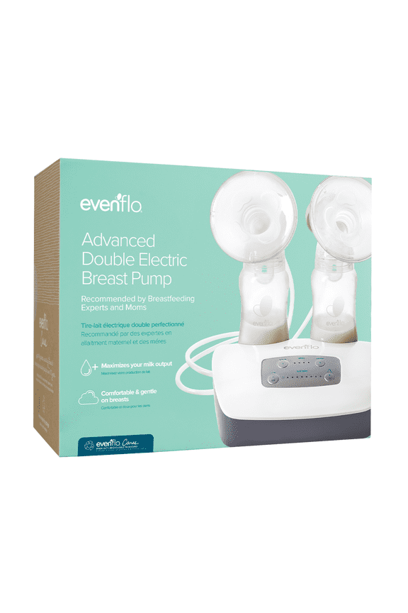 Advanced Double Electric Breast Pump with Breastshields and Milk Storage Bottles, Lightweight