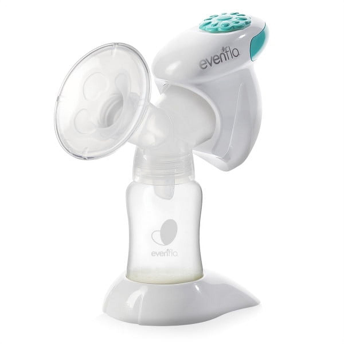 Evenflo Advanced Single Electric Breast Pump, includes Flanges, Bottles,  Membranes and Valves, White 