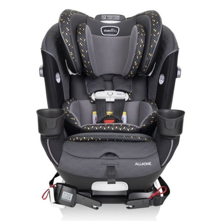 Evenflo All4One All-In-One Convertible Car Seat with SensorSafe (Knight Gold)