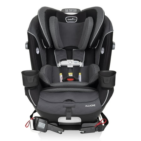 Evenflo All4One All-in-One Convertible Car Seat with SensorSafe (Aries Black)