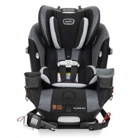 Evenflo All4One DLX All-In-One Convertible Car Seat with SensorSafe (Latitude Gray)