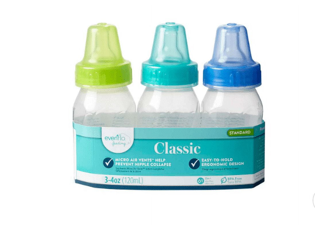 3 Pk Boy Baby Bottles Infant Feeding 8 Oz Leak Proof Babies Blue Feede —  AllTopBargains