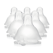 Evenflo Balance Plus Standard Neck Nipples for use with Evenflo Balance Plus Standard Neck Bottles, Fast Flow for 8 Months and up, 6-Pack