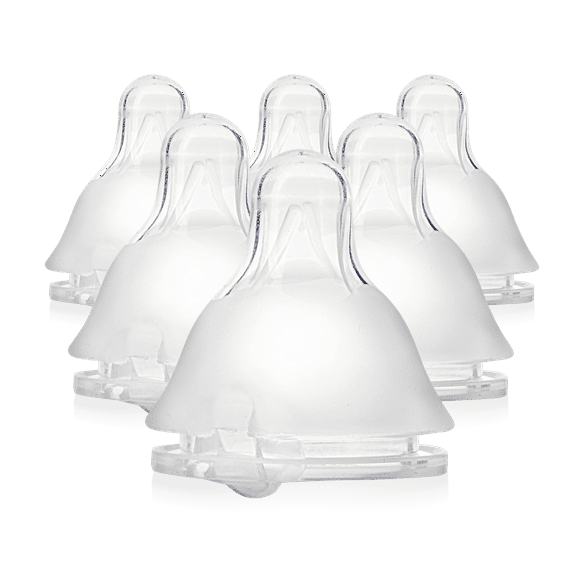 Evenflo Balance Plus Standard Neck Nipples for use with Evenflo Balance Plus Standard Neck Bottles, Medium Flow for 3 Months and up, 6-Pack