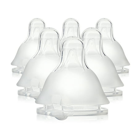 Evenflo Balance + Standard Neck BPA-Free Silicone Slow Flow Baby Bottle Nipples - 0 Months+, 6ct