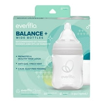 Evenflo Balance Wide Baby Bottles, 9oz, 2ct