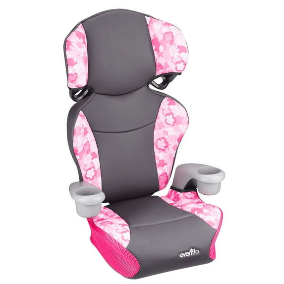 Evenflo Big Kid Sport High Back Booster Car Seat, Peony Playground