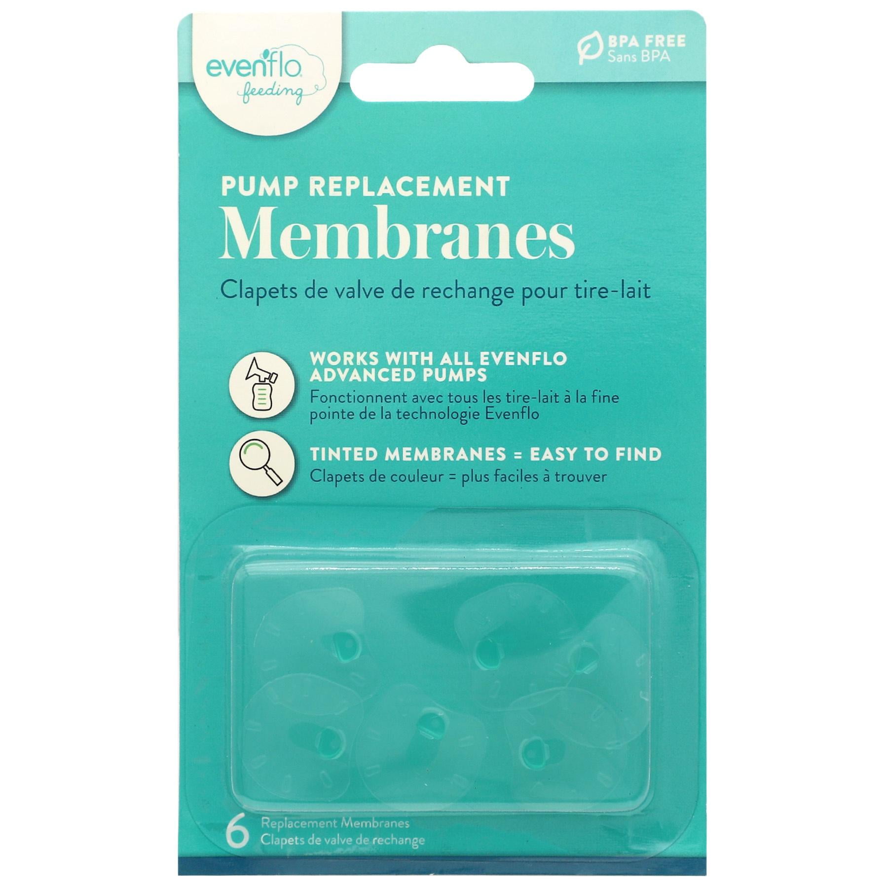 Evenflo Replacement Breast Pump Membranes - 6 Count, Silicone Valves