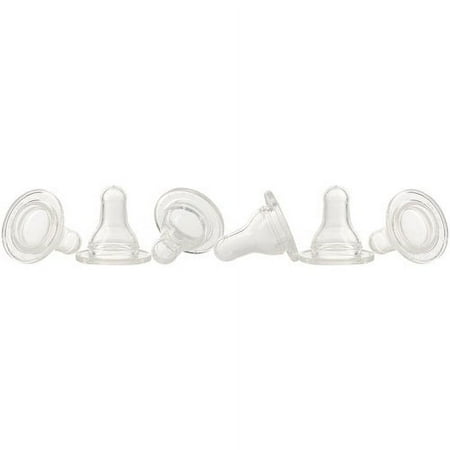 Evenflo Classic Fast Flow Silicone Nipples, 6 count